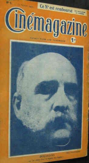 CINEMAGAZINE magazine side cover Issue 6 10 February 1922