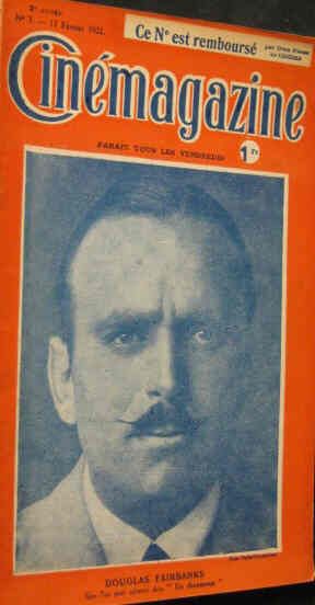 CINEMAGAZINE magazine side cover Issue 7 17 February 1922
