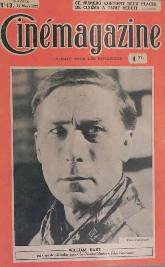 CINEMAGAZINE magazine side cover Issue 13 31 March 1922