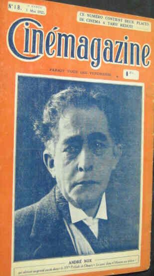 CINEMAGAZINE magazine side cover Issue 18 5 May 1922