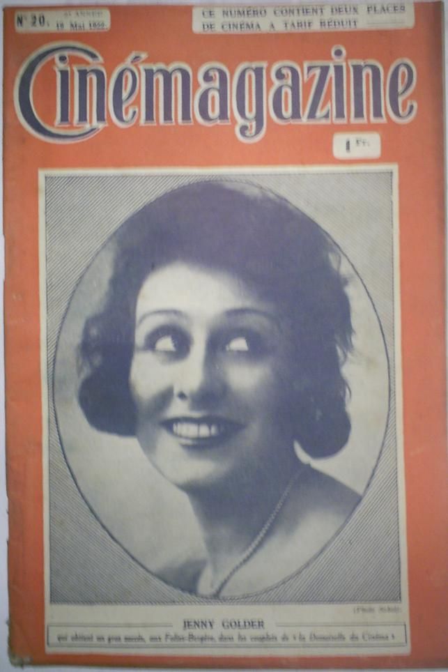 CINEMAGAZINE magazine side cover Issue 20 19 May 1922