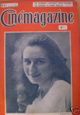 CINEMAGAZINE magazine side cover Issue 21 26 May 1922