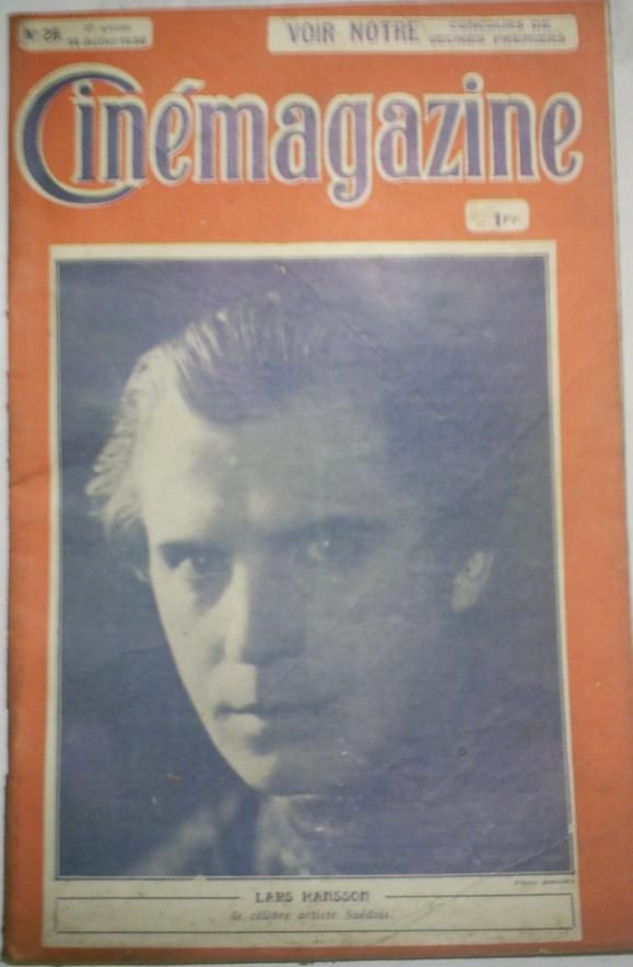 CINEMAGAZINE magazine side cover Issue 28 14 July 1922