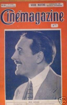 CINEMAGAZINE magazine side cover Issue 29 21 July 1922