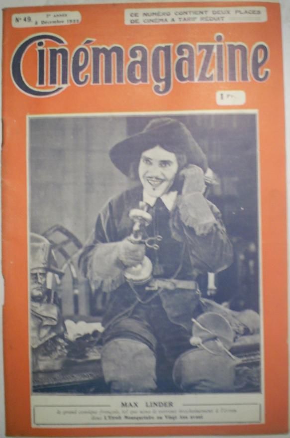 CINEMAGAZINE magazine side cover Issue 49 8 December 1922