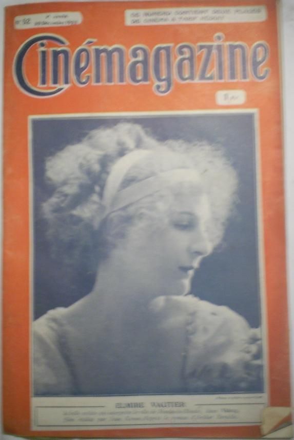 CINEMAGAZINE magazine side cover Issue 52 29 December 1922