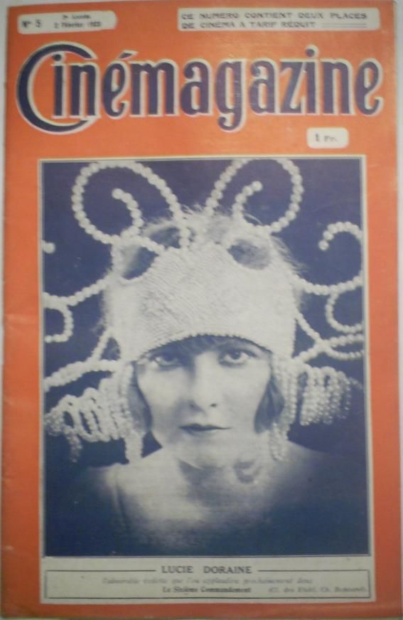 CINEMAGAZINE magazine side cover Issue 5 2 February 1923