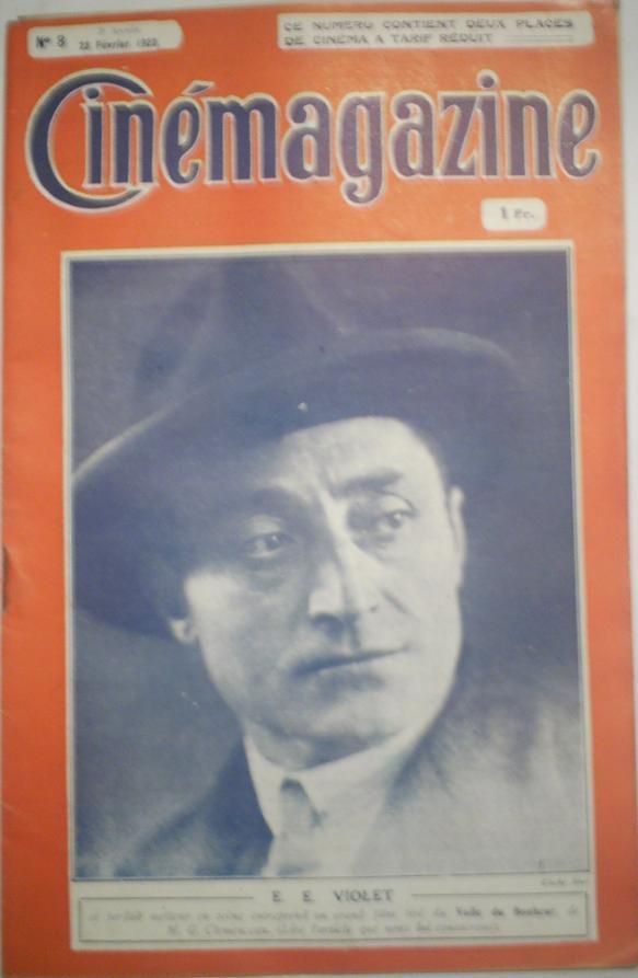 CINEMAGAZINE magazine side cover Issue 8 23 February 1923