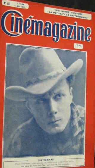 CINEMAGAZINE magazine side cover Issue 18 4 May 1923
