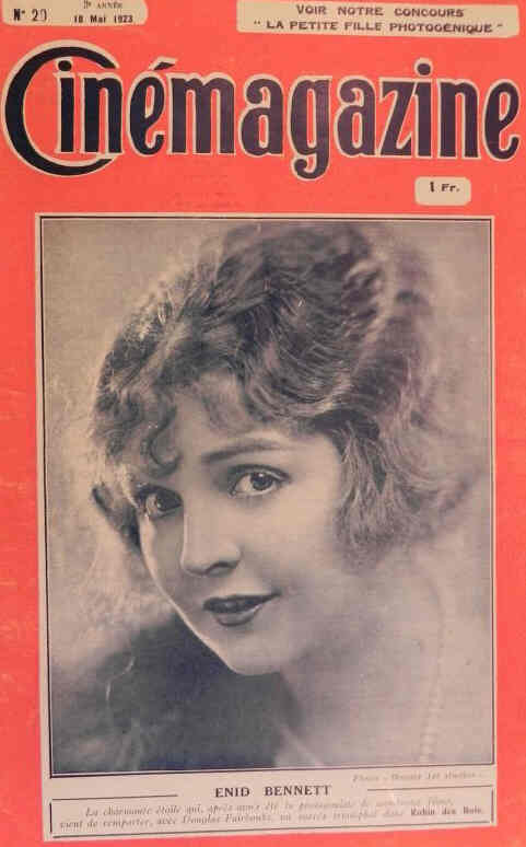 CINEMAGAZINE magazine side cover Issue 20 18 May 1923