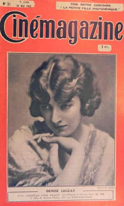 CINEMAGAZINE magazine side cover Issue 21 25 May 1923