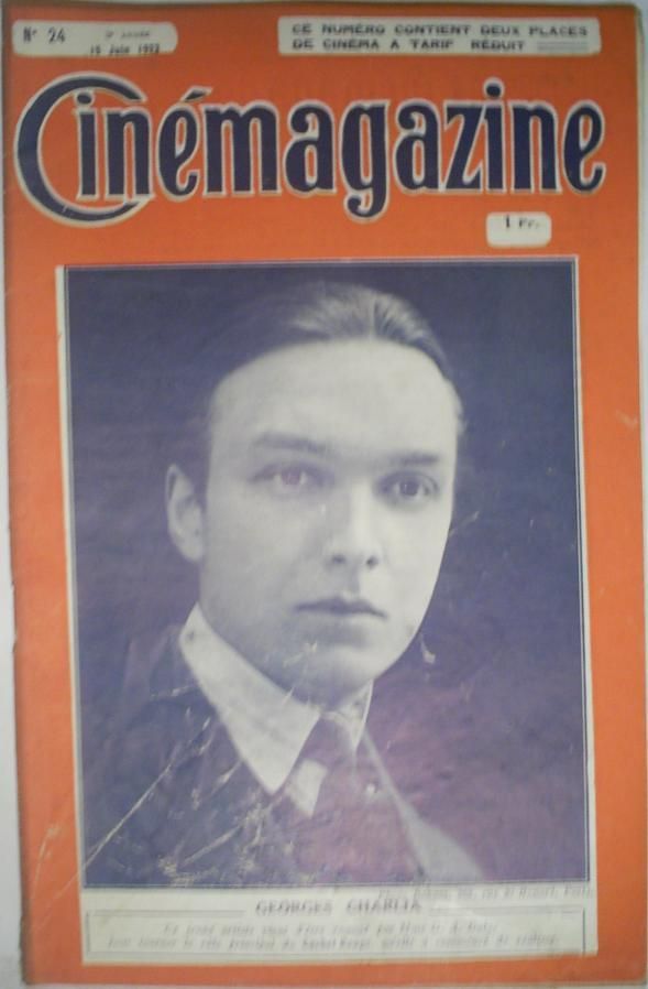 CINEMAGAZINE magazine side cover Issue 24 15 June 1923