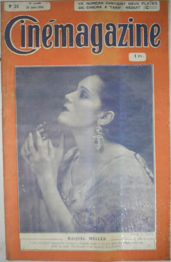 CINEMAGAZINE magazine side cover Issue 26 29 June 1923