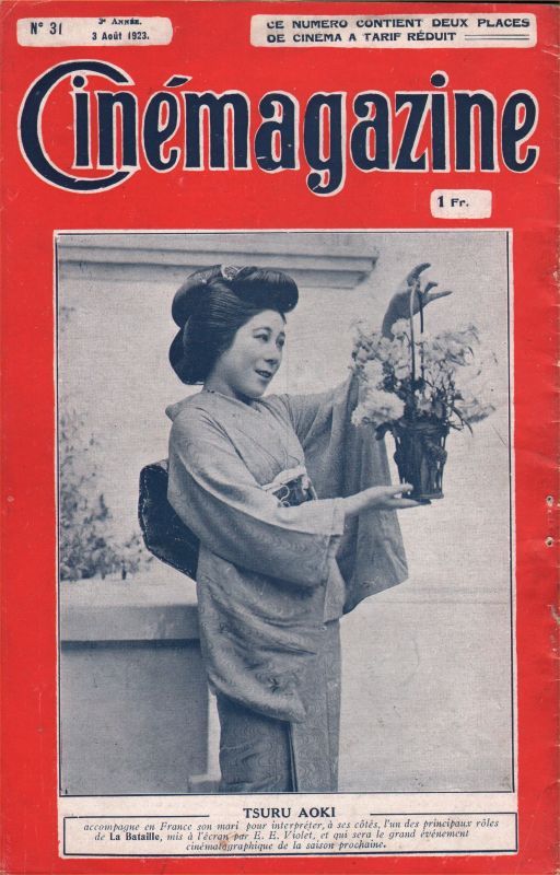 CINEMAGAZINE magazine side cover Issue 31 3 August 1923