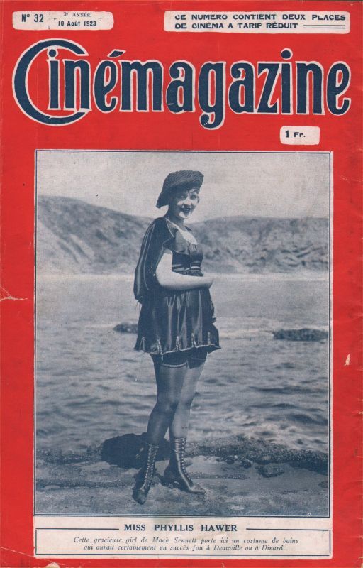 CINEMAGAZINE magazine side cover Issue 32 10 August 1923