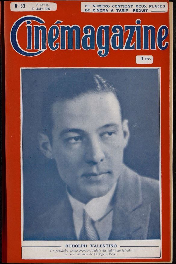 CINEMAGAZINE magazine side cover Issue 33 17 August 1923
