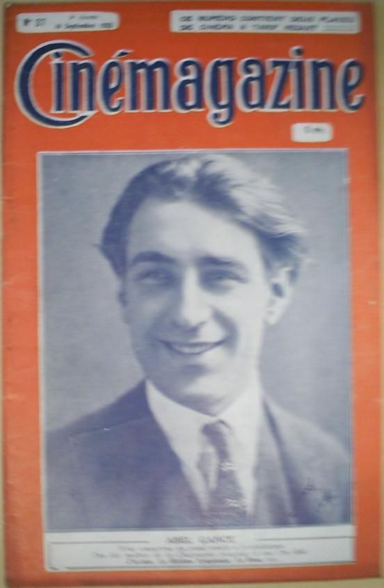 CINEMAGAZINE magazine side cover Issue 37 14 September 1923