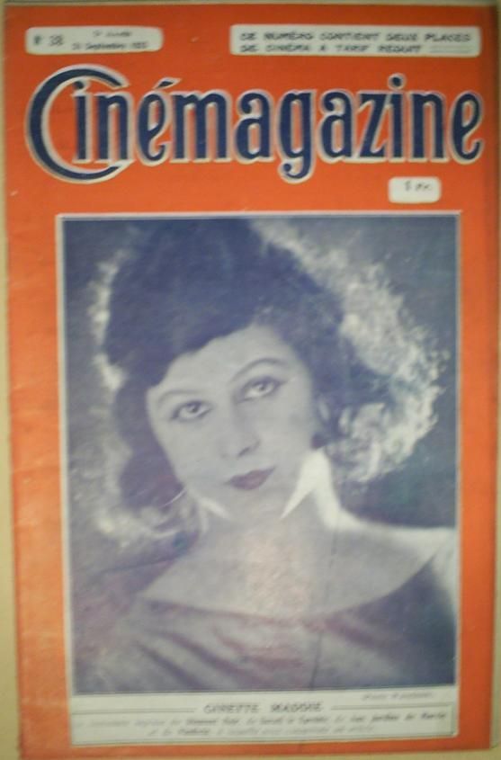 CINEMAGAZINE magazine side cover Issue 38 21 September 1923