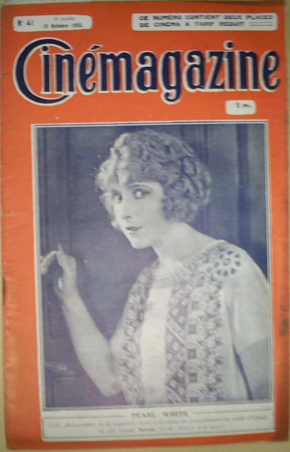 CINEMAGAZINE magazine side cover Issue 41 12 October 1923