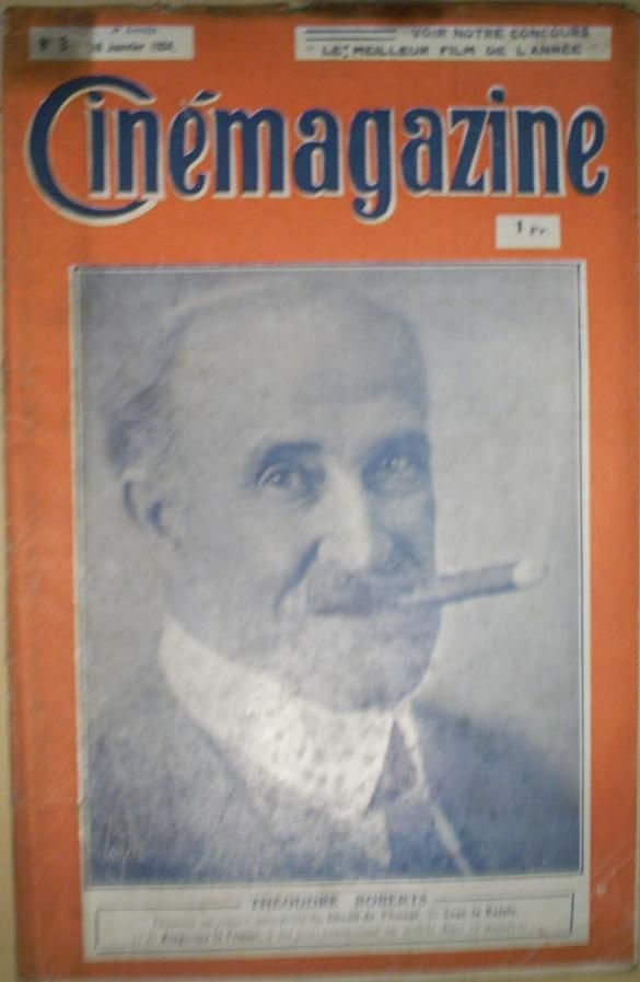 CINEMAGAZINE magazine side cover Issue 3 18 January 1924