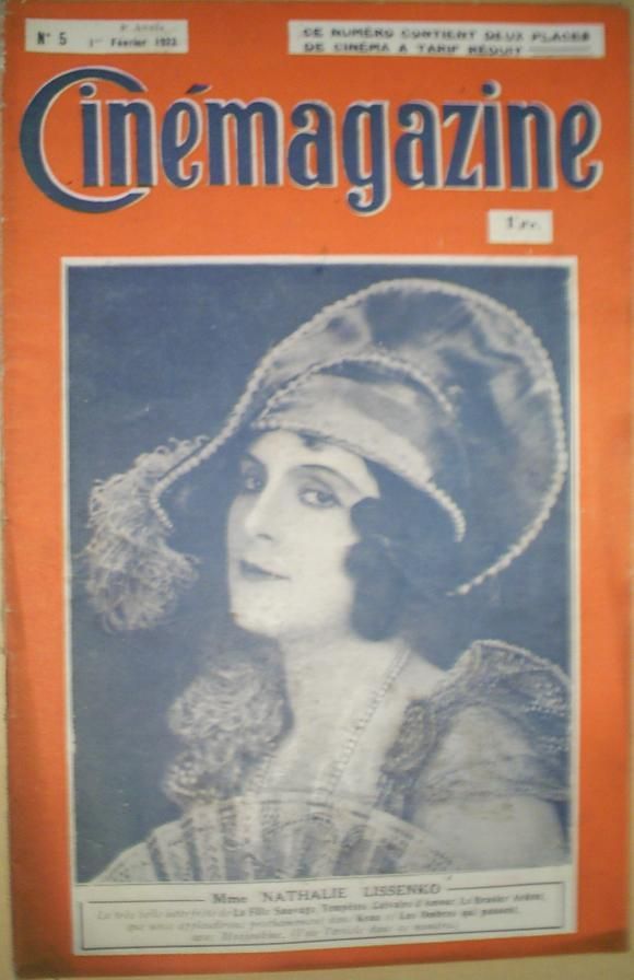 CINEMAGAZINE magazine side cover Issue 5 1 February 1924