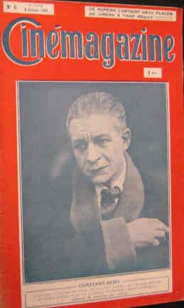CINEMAGAZINE magazine side cover Issue 6 8 February 1924