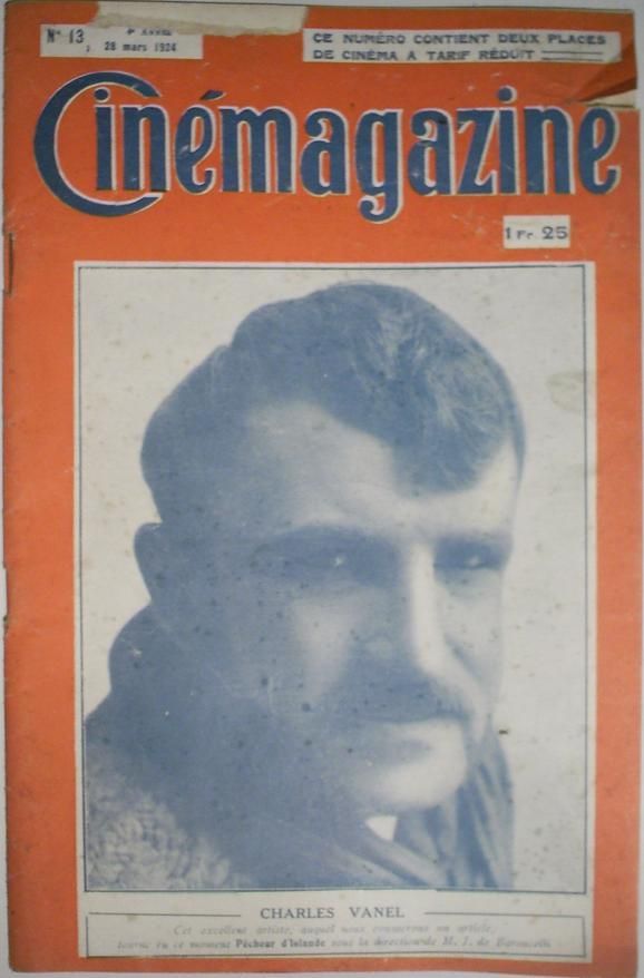 CINEMAGAZINE magazine side cover Issue 13 28 March 1924