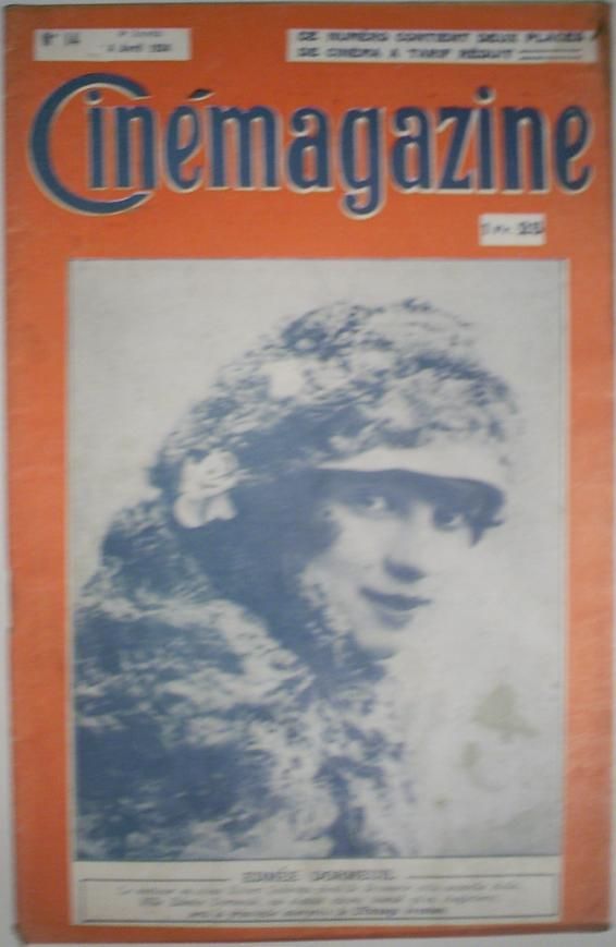 CINEMAGAZINE magazine side cover Issue 14 4 April 1924