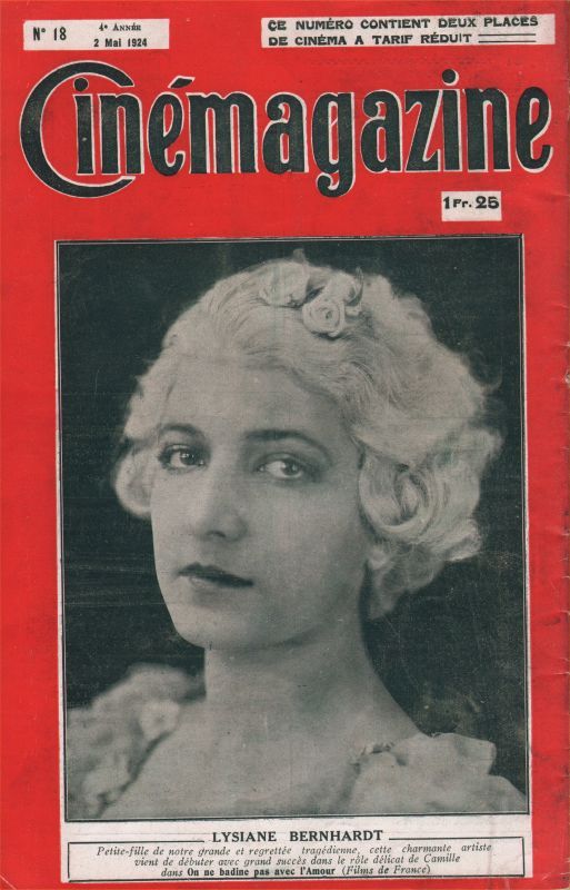 CINEMAGAZINE magazine side cover Issue 18 2 May 1924