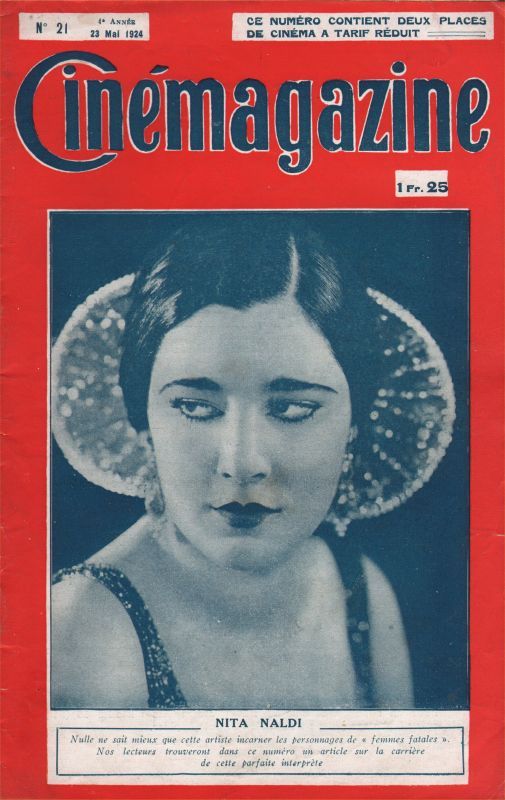 CINEMAGAZINE magazine side cover Issue 21 23 May 1924