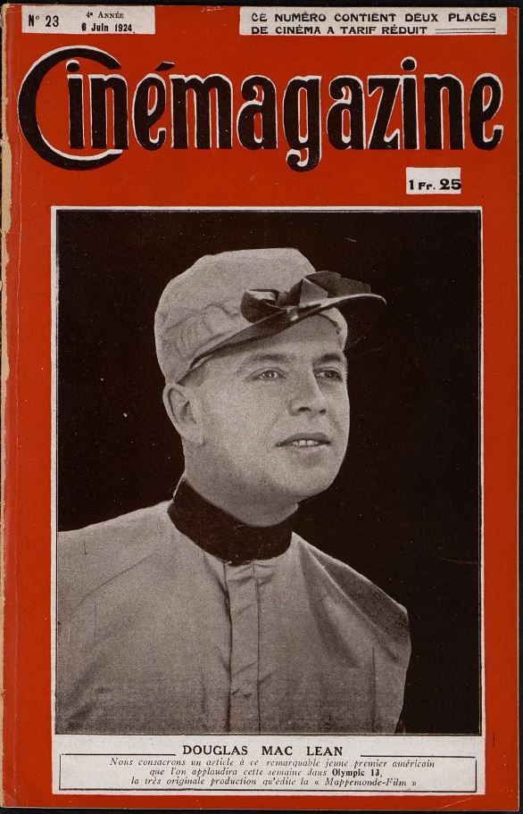 CINEMAGAZINE magazine side cover Issue 23 6 June 1924