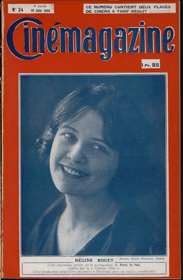 CINEMAGAZINE magazine side cover Issue 24 13 June 1924
