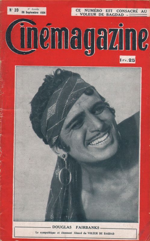 CINEMAGAZINE magazine side cover Issue 39 26 September 1924