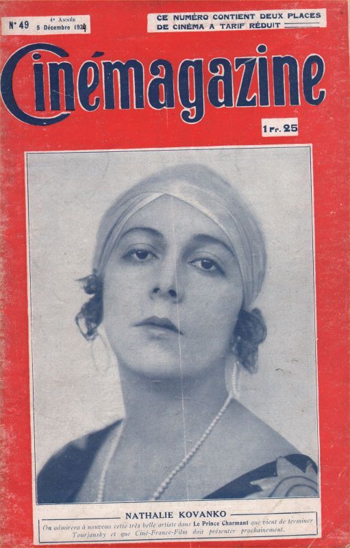 CINEMAGAZINE magazine side cover Issue 49 5 December 1924