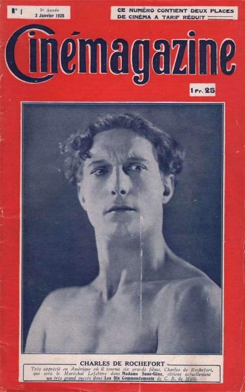 CINEMAGAZINE magazine side cover Issue 1 2 January 1925