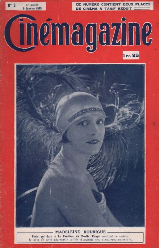CINEMAGAZINE magazine side cover Issue 2 9 January 1925
