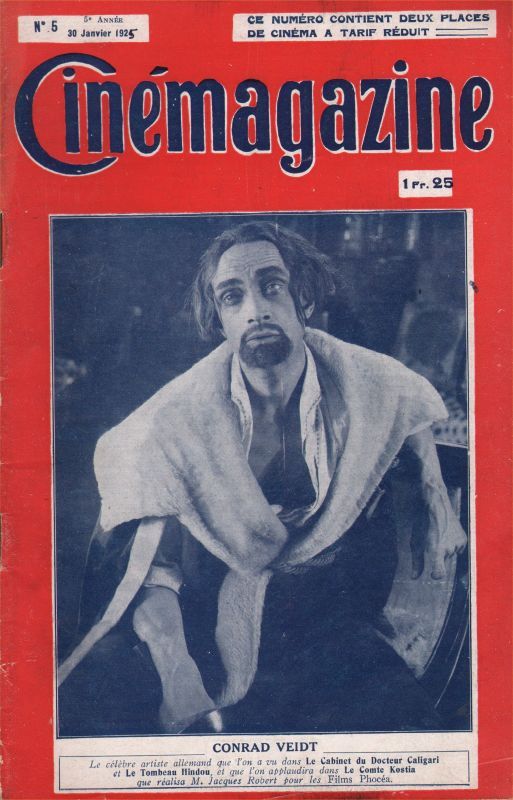 CINEMAGAZINE magazine side cover Issue 5 30 January 1925