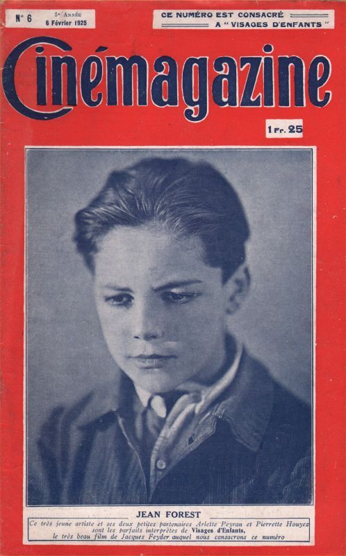 CINEMAGAZINE magazine side cover Issue 6 6 February 1925