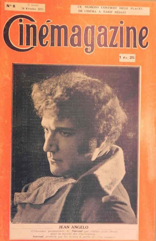 CINEMAGAZINE magazine side cover Issue 8 20 February 1925
