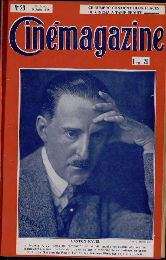 CINEMAGAZINE magazine side cover Issue 23 5 June 1925