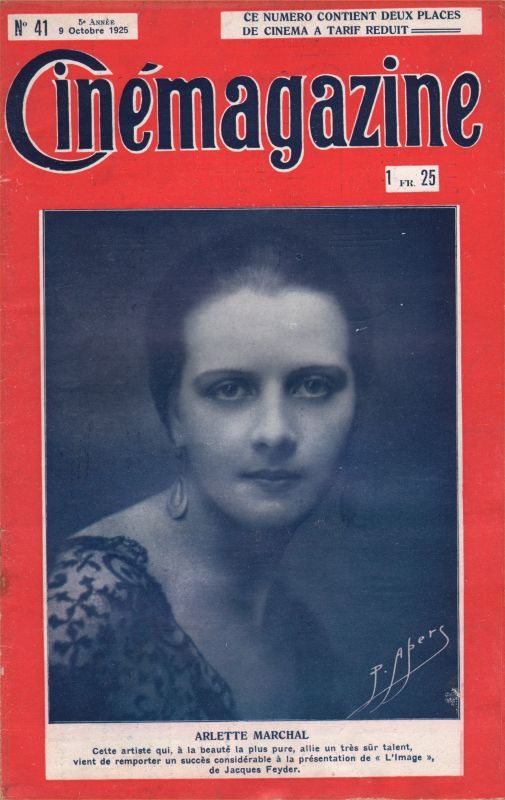 CINEMAGAZINE magazine side cover Issue 41 9 October 1925
