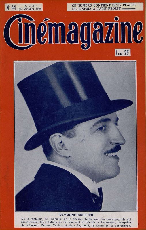 CINEMAGAZINE magazine side cover Issue 44 30 October 1925