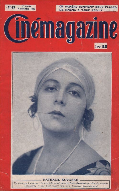 CINEMAGAZINE magazine side cover Issue 49 5 December 1925