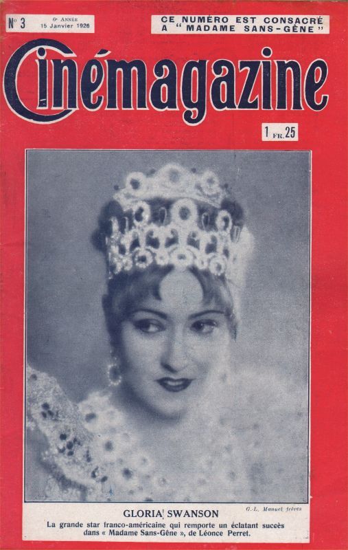 CINEMAGAZINE magazine side cover Issue 3 15 January 1926