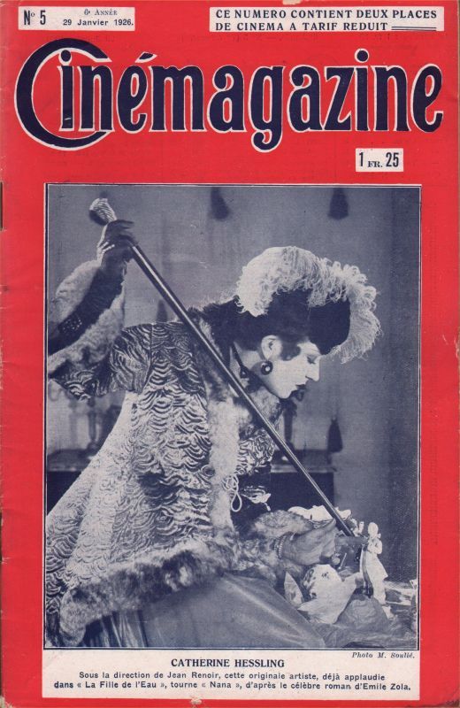 CINEMAGAZINE magazine side cover Issue 5 29 January 1926