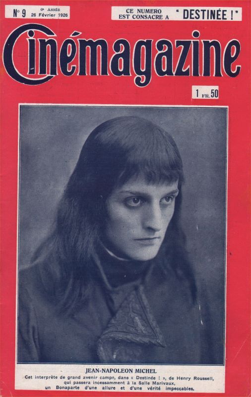 CINEMAGAZINE magazine side cover Issue 9 26 February 1926