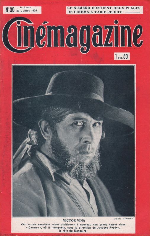 CINEMAGAZINE magazine side cover Issue 30 23 July 1926
