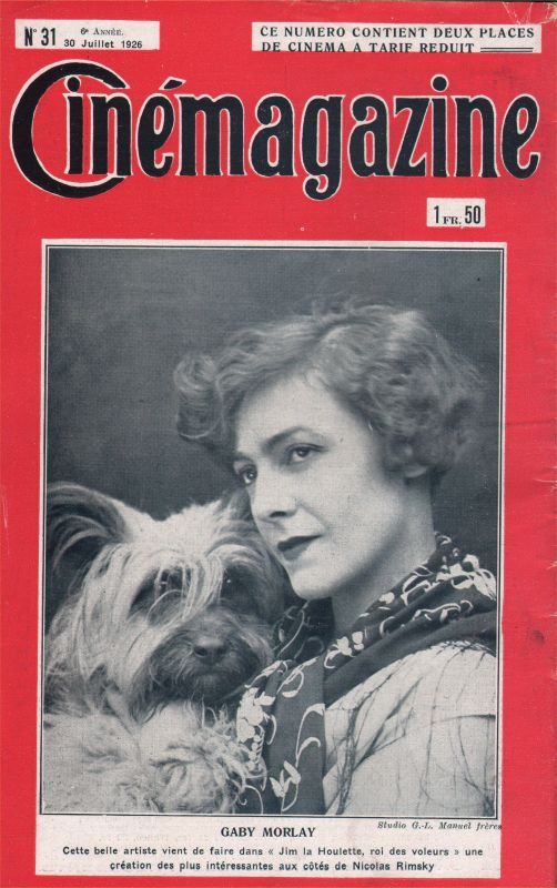 CINEMAGAZINE magazine side cover Issue 31 30 July 1926