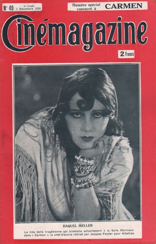 CINEMAGAZINE magazine side cover Issue 49 3 December 1926