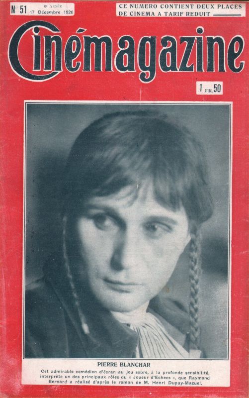 CINEMAGAZINE magazine side cover Issue 51 17 December 1926